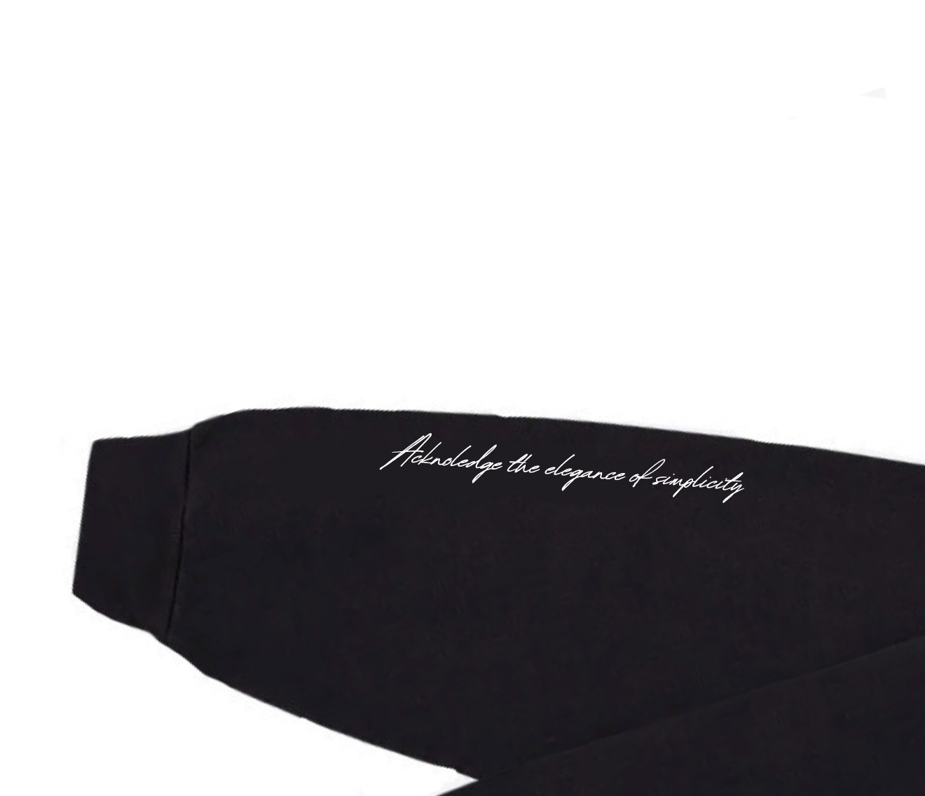 Sudadera negra con cuello redondo Origin Guardian